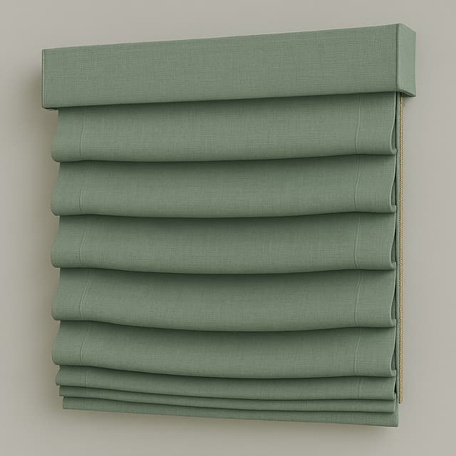 Hobbled Roman Shades