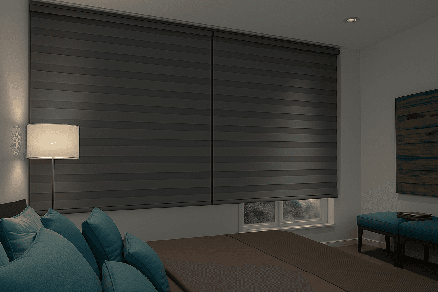 Room Darkening Zebra Blinds